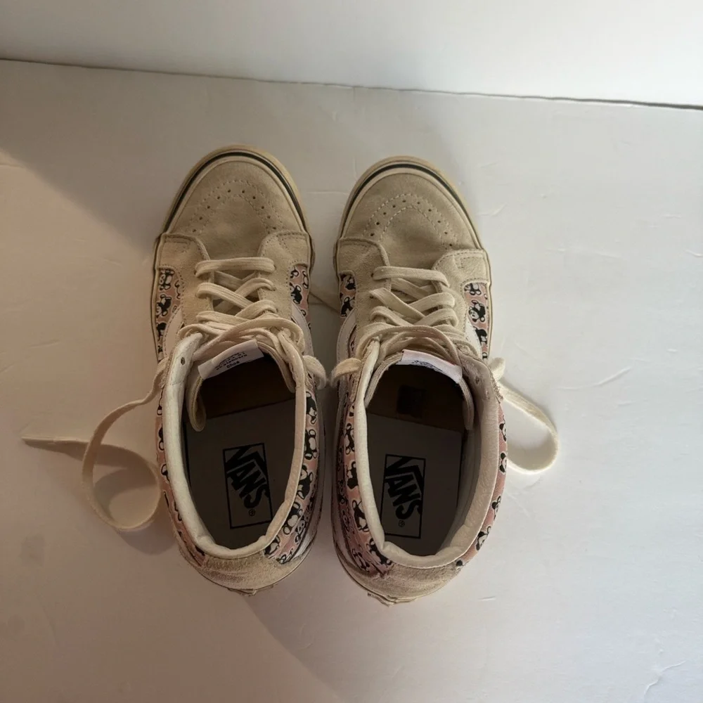 Vintage Vans Sk8-Hi Style 38 Pink Panda Print - Men's 9 / Women's 10.5 - Y2K